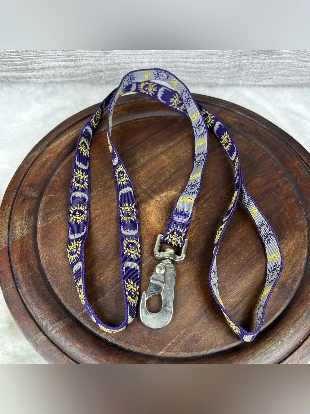 Purple Celestial Themed Nylon Pet Leash Sun Moon